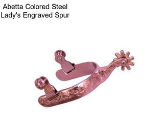 Abetta Colored Steel Lady\'s Engraved Spur