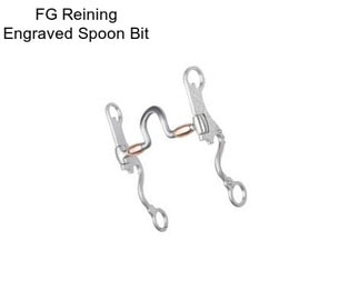 FG Reining Engraved Spoon Bit