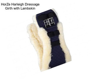 HorZe Harleigh Dressage Girth with Lambskin