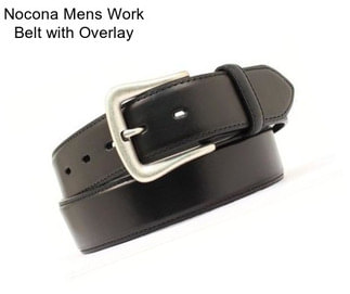 Nocona Mens Work Belt with Overlay