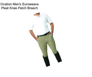 Ovation Men\'s Euroweave Pleat Knee Patch Breech