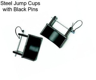 Steel Jump Cups with Black Pins