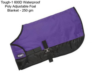 Tough-1 600D Waterproof Poly Adjustable Foal Blanket - 250 gm