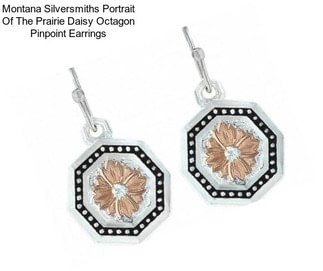 Montana Silversmiths Portrait Of The Prairie Daisy Octagon Pinpoint Earrings