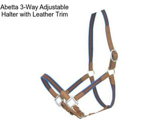 Abetta 3-Way Adjustable Halter with Leather Trim