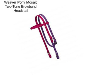 Weaver Pony Mosaic Two-Tone Browband Headstall