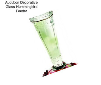 Audubon Decorative Glass Hummingbird Feeder