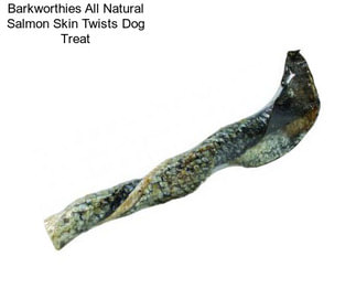 Barkworthies All Natural Salmon Skin Twists Dog Treat