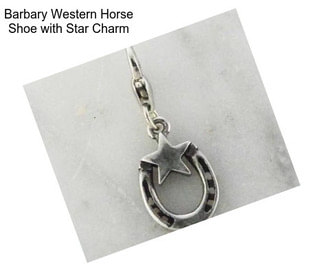 Barbary Western Horse Shoe with Star Charm