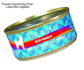 Triumph Canned Dog Food - Lamb Rice Vegtable