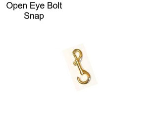 Open Eye Bolt Snap