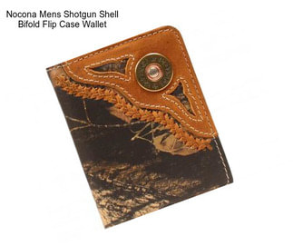 Nocona Mens Shotgun Shell Bifold Flip Case Wallet