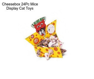 Cheesebox 24Pc Mice Display Cat Toys