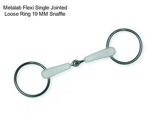 Metalab Flexi Single Jointed Loose Ring 19 MM Snaffle