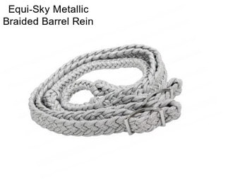 Equi-Sky Metallic Braided Barrel Rein