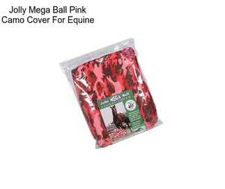 Jolly Mega Ball Pink Camo Cover For Equine