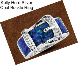 Kelly Herd Silver Opal Buckle Ring