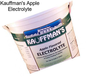 Kauffman\'s Apple Electrolyte