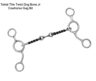 Toklat Thin Twist Dog Bone Jr Cowhorse Gag Bit