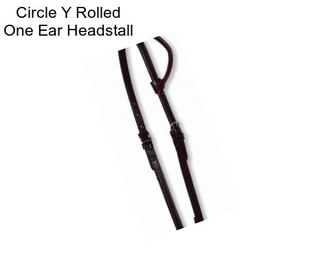 Circle Y Rolled One Ear Headstall