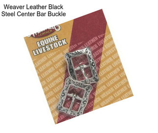 Weaver Leather Black Steel Center Bar Buckle