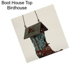 Boot House Top Birdhouse