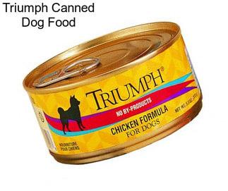 Triumph Canned Dog Food