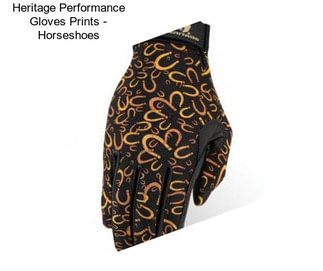 Heritage Performance Gloves Prints - Horseshoes