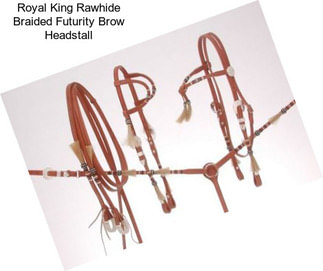 Royal King Rawhide Braided Futurity Brow Headstall