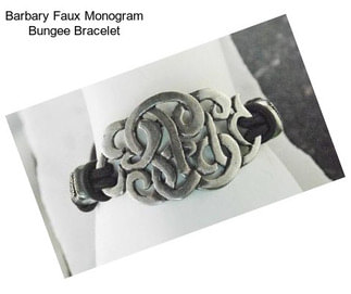 Barbary Faux Monogram Bungee Bracelet