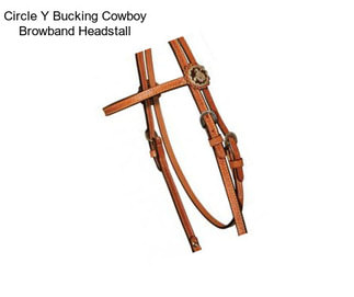 Circle Y Bucking Cowboy Browband Headstall