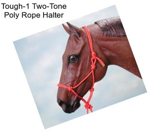 Tough-1 Two-Tone Poly Rope Halter