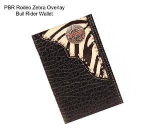 PBR Rodeo Zebra Overlay Bull Rider Wallet