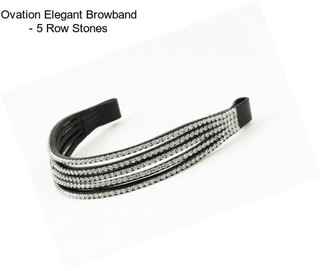 Ovation Elegant Browband - 5 Row Stones