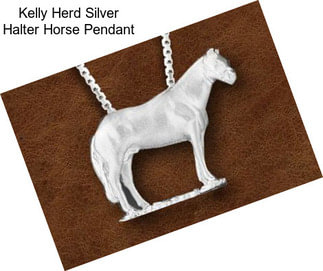 Kelly Herd Silver Halter Horse Pendant