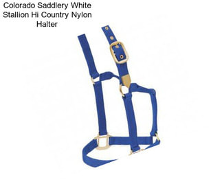 Colorado Saddlery White Stallion Hi Country Nylon Halter