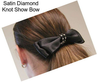 Satin Diamond Knot Show Bow