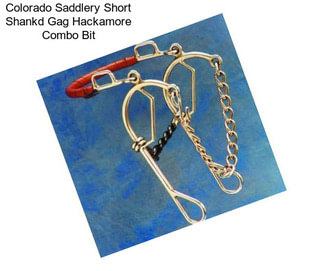 Colorado Saddlery Short Shankd Gag Hackamore Combo Bit