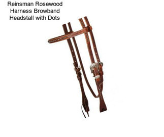 Reinsman Rosewood Harness Browband Headstall with Dots