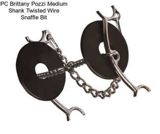 PC Brittany Pozzi Medium Shank Twisted Wire Snaffle Bit