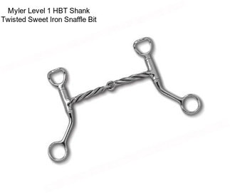 Myler Level 1 HBT Shank Twisted Sweet Iron Snaffle Bit