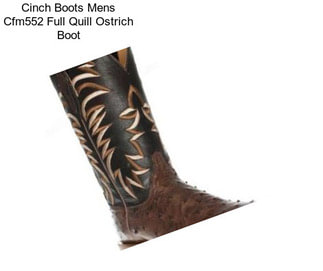 Cinch Boots Mens Cfm552 Full Quill Ostrich Boot