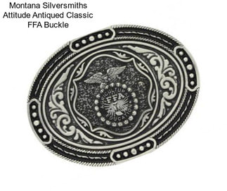 Montana Silversmiths Attitude Antiqued Classic FFA Buckle