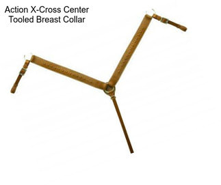 Action X-Cross Center Tooled Breast Collar