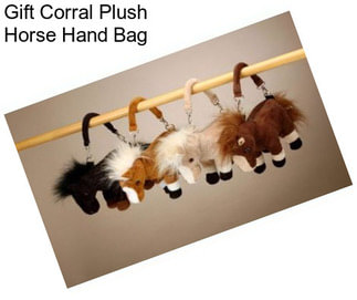 Gift Corral Plush Horse Hand Bag