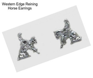 Western Edge Reining Horse Earrings