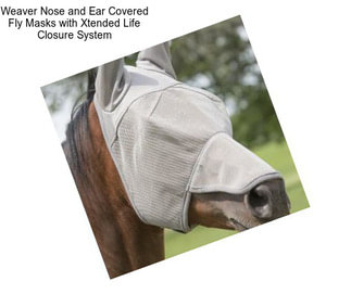 Weaver Nose and Ear Covered Fly Masks with Xtended Life Closure System