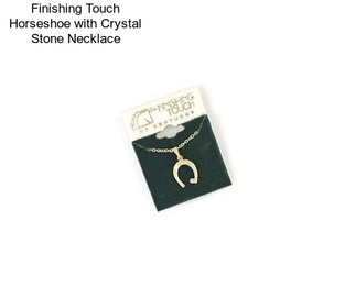 Finishing Touch Horseshoe with Crystal Stone Necklace