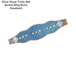 Silver Royal Trinity Belt Buckle Bling Bronc Noseband