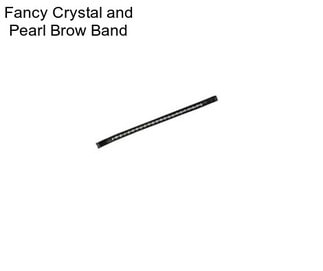Fancy Crystal and Pearl Brow Band